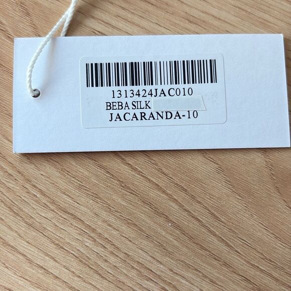Reformation Beba silk halter in Jacaranda size 10 NWT - Picture 6 of 6